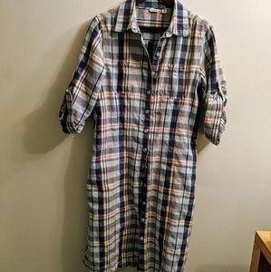 L.L.Bean checked dress (M)